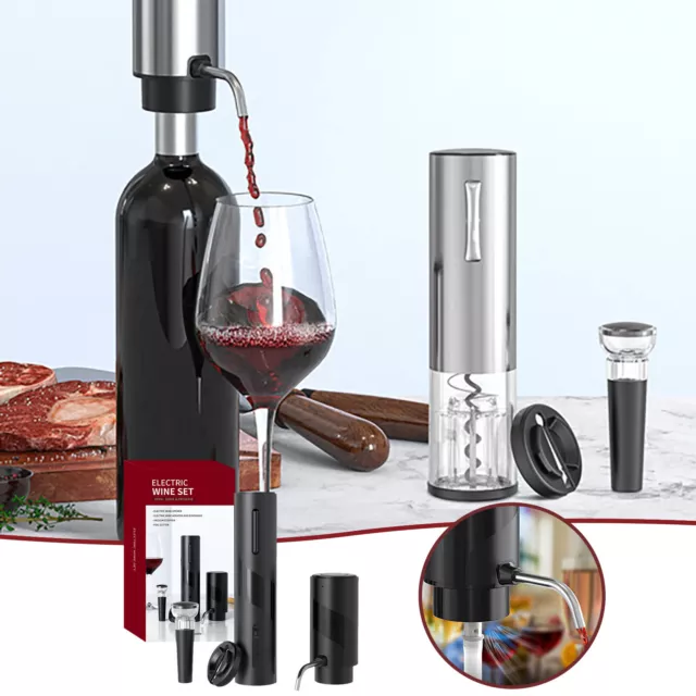 The Ultimate Wine Lover's Dream: A Four Piece Set Of Electric Foil Cutter And