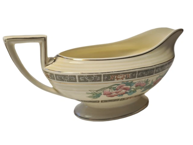 Crown Ducal Grand Antique Saucière En Porcelaine - Art Deco Rare!