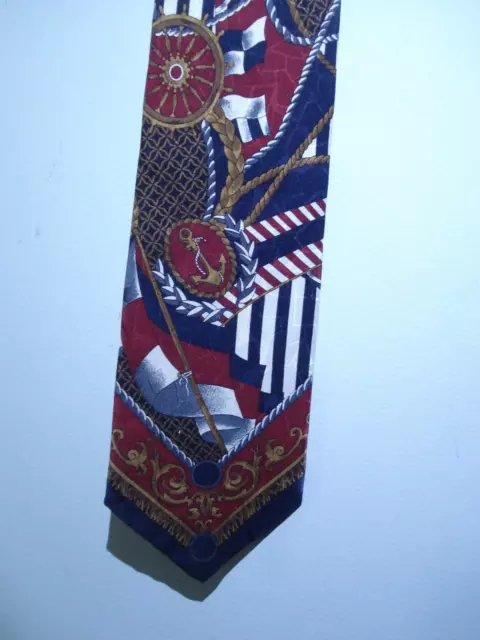 New 100% Silk Necktie By Stars & Stripes - A Mariner's Tie