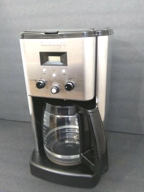 Cuisinart Coffee Machine CBC-00PC2 Silver Black Glass Works Great Water Gets Hot
