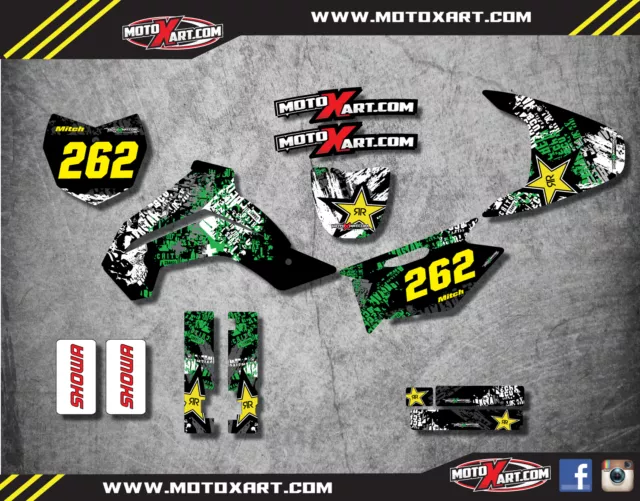 Custom Graphics Full Kit to Fit Kawasaki KLX 140 2008 - 2018 GRAFFITI STYLE