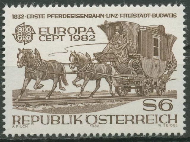 Österreich 1982 Europa CEPT Ereignisse Pferdeeisenbahn 1713 postfrisch