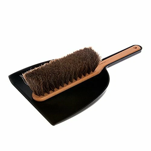 Iris Hantverk Dustpan & Brush Set Handmade Black