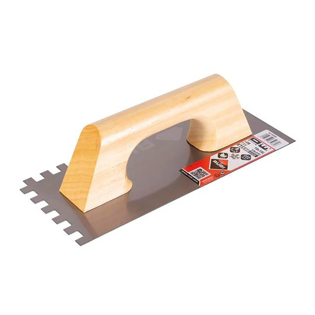 E3/79541 Peigne Acier 28Cm. (10X10) Manche Bois Fermé 65985 RUBI