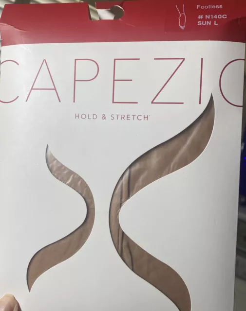 CAPEZIO Footless HOLD & STRETCHTights Child #N14C SUNTAN Size Large