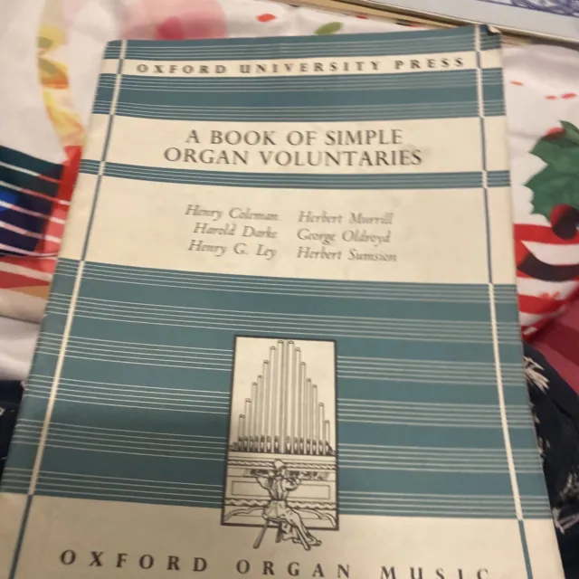 A book of simple organ voluntaries