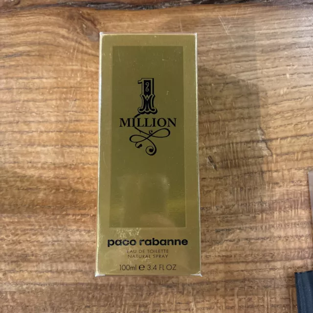 1 One Million by Paco Rabanne 3.4 fl oz / 100 mL EDT Cologne for Men New In Box