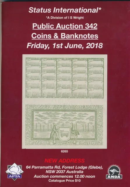AUSTRALIA: 2018 Coin & Banknote Public Auction catalogue,  $2 million+ estimates