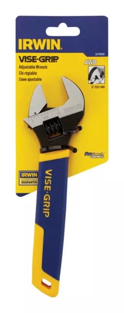 Irwin 2078608 Steel Vise-Grip Metric and SAE Adjustable Wrench 1-1/8 x 8 L in.