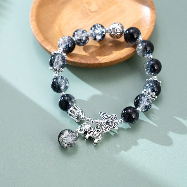 Bracelet Liora Avec Charm Papillon Rose - Neuf Sans Emballage - Style Breloques