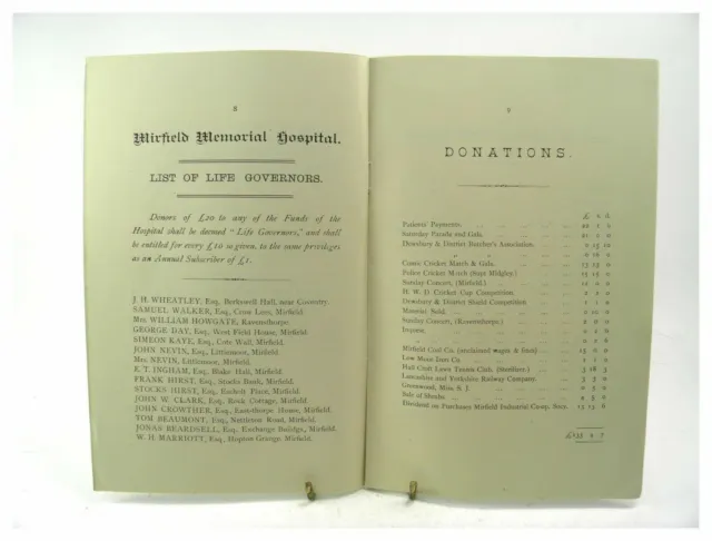 Report and Statement of Accounts of The Mirfield Memorial Cottage Hospital 1905 3
