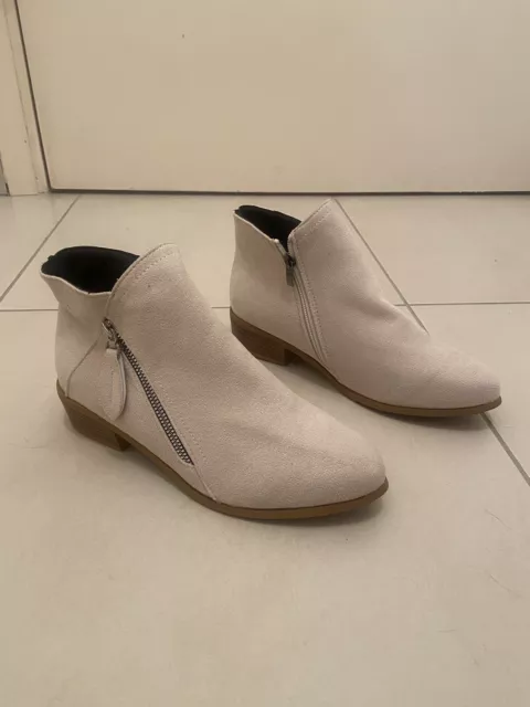 Bottines Beige Daim