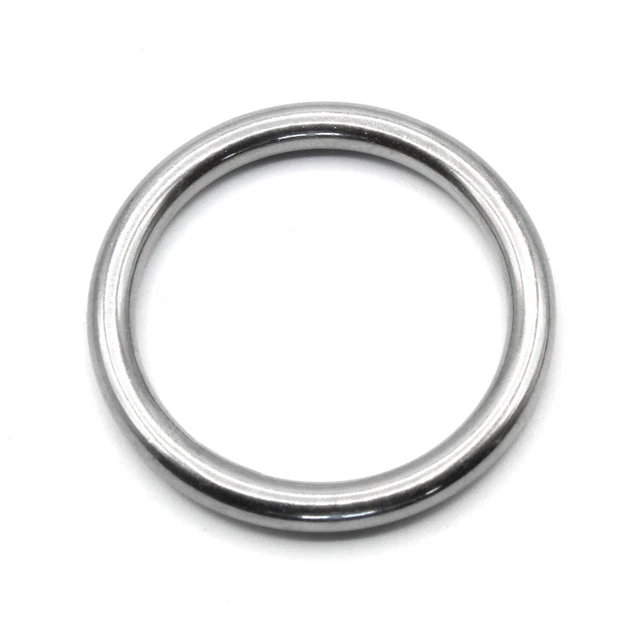 Anillos redondos acero inoxidable Ø 40mm x 8mm [5 unidades] AISI 316 (V4A), soldados HEAVYTOOL®