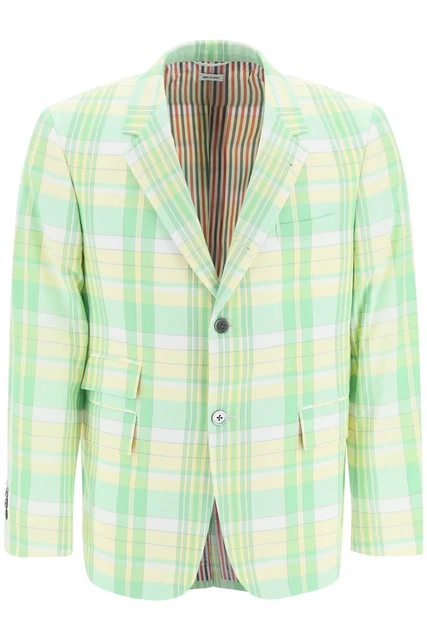 Thom browne madras single-breasted jacket MONCLER 2 Men