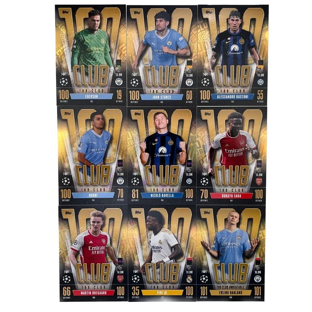 TOPPS MATCH ATTAX Champions League Karten 2023/2024 CLUB 100