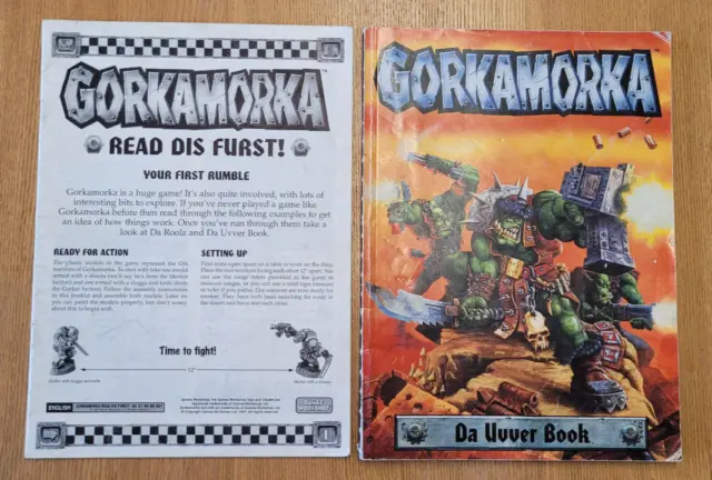 40K Gorkamorka Warhammer Da Uvver Buch & Lesen Dis Furst Regelbuch Spiele Workshop