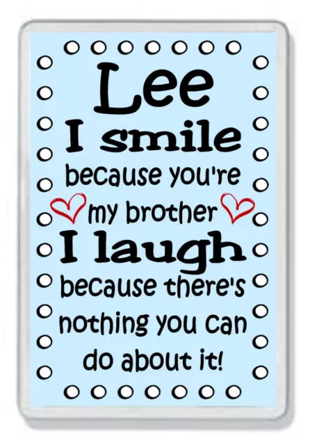 Personalised Brother Fridge Magnet *Funny Family Gift*