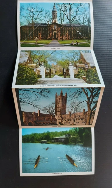 Vintage Princeton University 1965 Fold-Out Postcard 14 Views 4