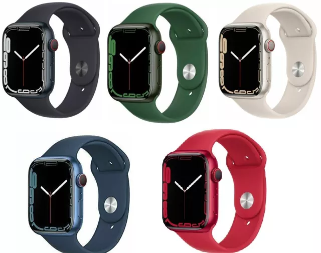 UNLOCKED - Apple Watch Series 7 41mm 45mm Stainless Steel All Colors - Very Good