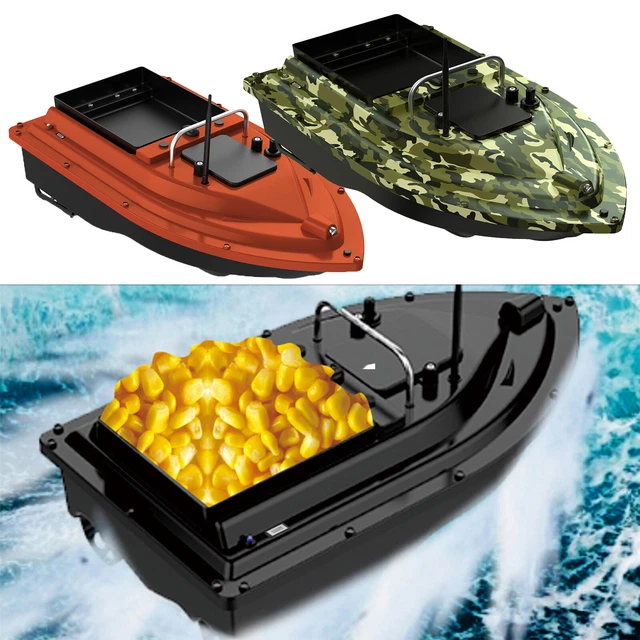 Charocean Köderboot 500m Fernsteuerung, 5,4 Km/h, Mit LED-Licht & 1,5 Kg Kapazität