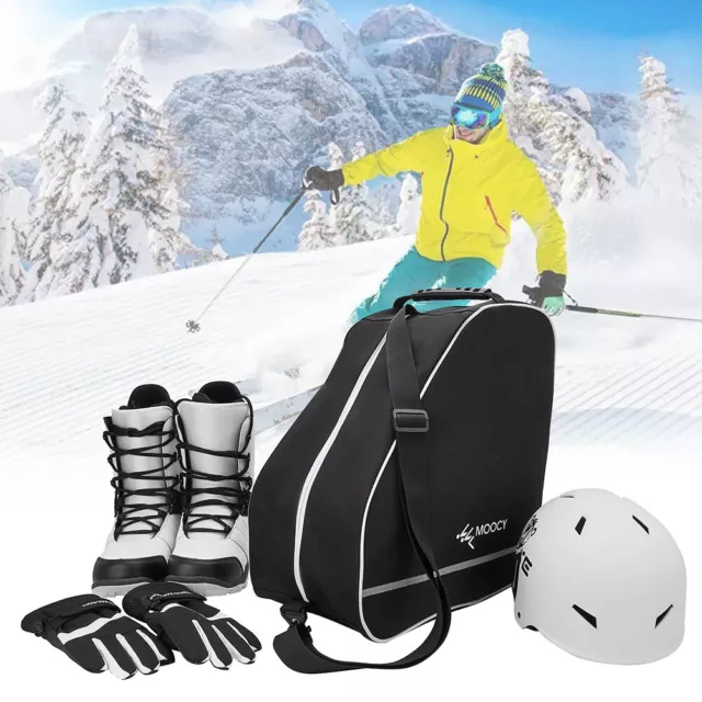 Portable Ski Boot Bag Waterproof Skiing and Snowboarding Bag for Adult and Youth 2