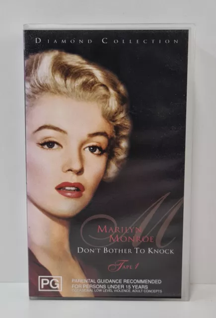 Marilyn Monroe Don't Bother To Knock Tape 1 VHS From The Diamond Collection
