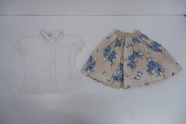 Gonna MONNALISA top outfit età 9 anni set gc