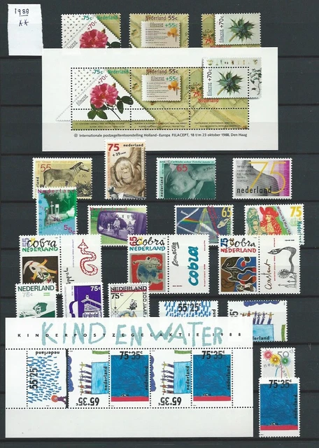 Niederlande Jahrgang 1988 Postfrisch nach NVPH Komplett jaargang