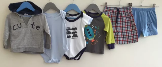 Baby Boys Bundle Of Clothing Age 12-18 Months Mothercare Peanuts JoJo Maman Bebe
