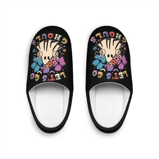 Let's Go Ghouls Slippers