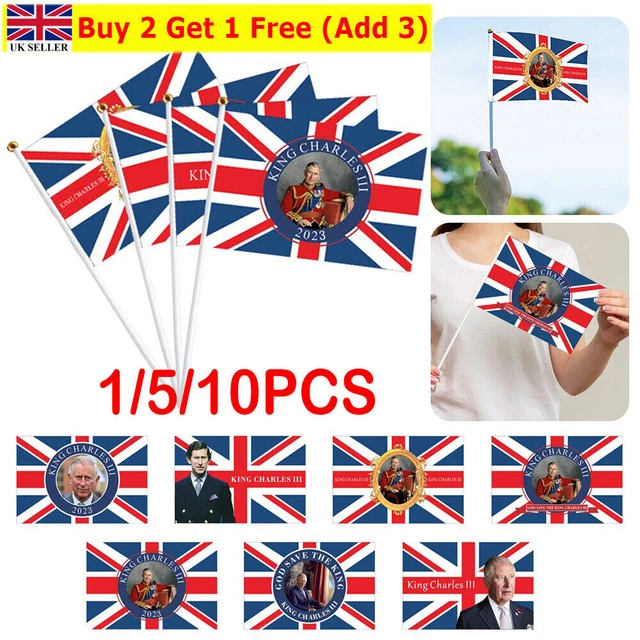 König Charles III. Krönungsflagge, 2023 Großbritannien König