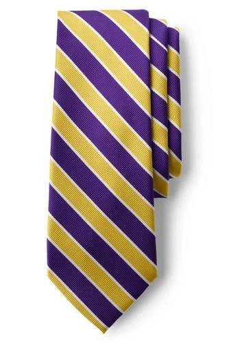 Lands' End Uniform Custom Kids Stripe Be Tied Tie Purple Stripe # 426740
