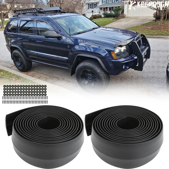 2& WIDEBODY FENDER Flares Flexible Rubber For Jeep Grand Cherokees S