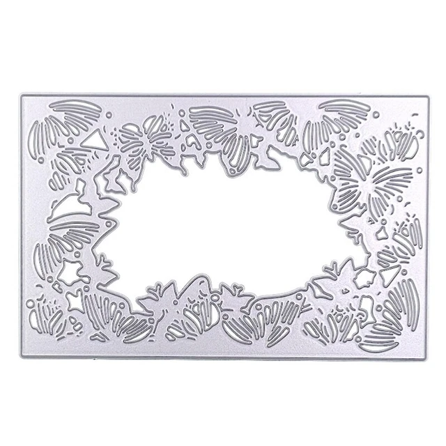 BUTTERFLY FRAME METAL Cutting Dies Scrapbooking Stencil Die Cuts Card ...