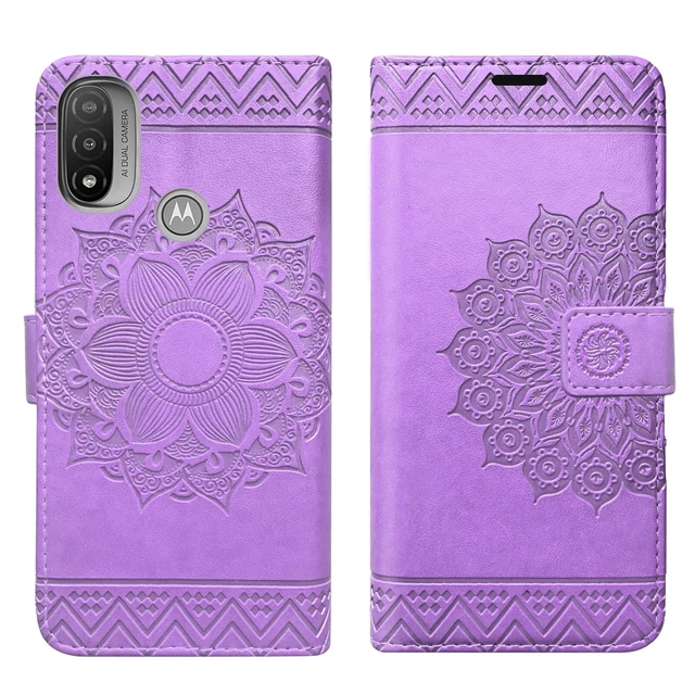 Etui Coque Motorola Moto E20/E30/E40,Étui Portable Portefeuille coque