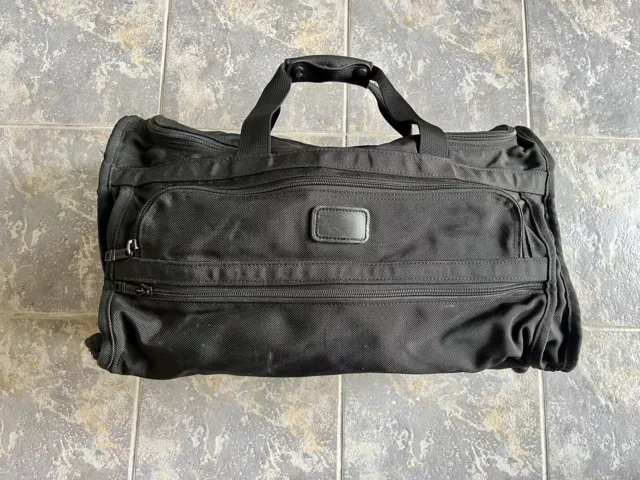 Genuine TUMI Alpha Boston Bag 2way 263D3 Nylon Black Duffle Holdall Weekend