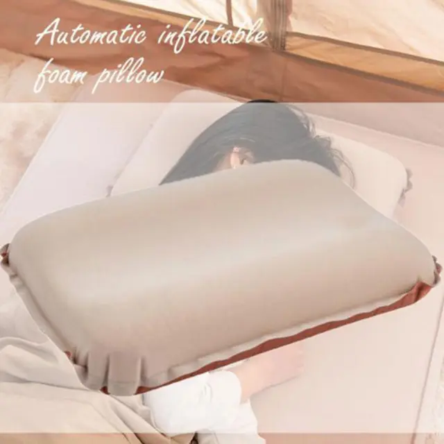 3D Comfortable Pillow Camping Travel Portable Easy Inflatable Storage Pillo C5U5