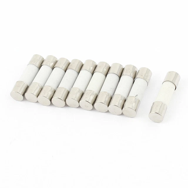 10pcs 250V 250MA Fusion Coup rapide fusibles en céramique Tube 5 x 20mm