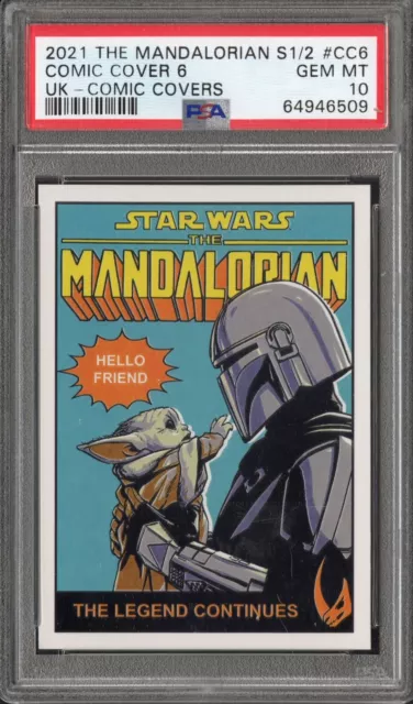 2021 Topps Star Wars The Mandalorian Comic Cover 6 PSA 10