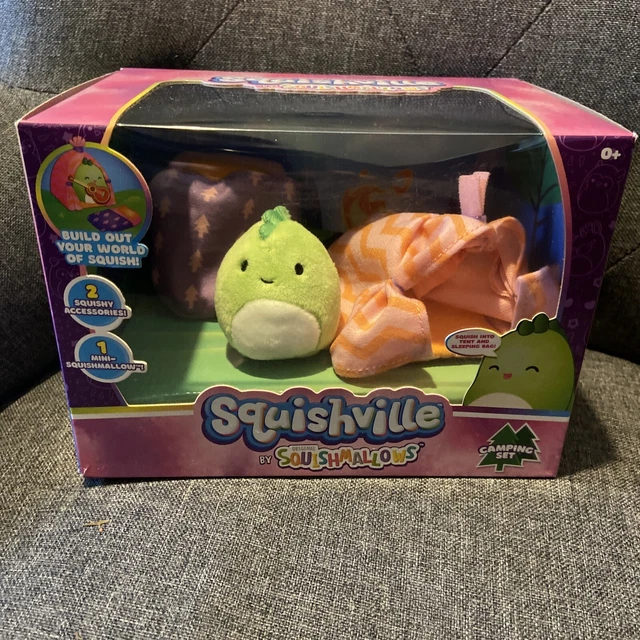 Squishmallows Camping set with Mini Dino Danny Squishville