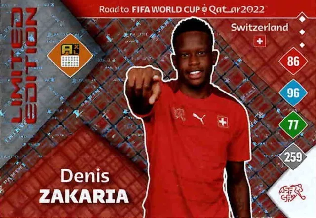 Panini Road To 2022 Qatar World Cup Football Edition Limitée Denis Zakaria