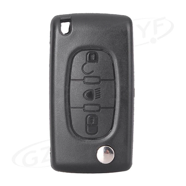 1x Car 3 Buttons 3BTS Remote Key Fob Shell Case for C4 C5 C6 C8 Xsara Picasso