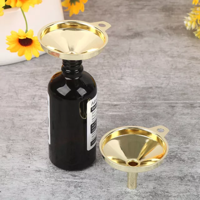 Functional Stainless Steel Gold Funnel Cone Oil Liquid Dispenser Kitchen To#w#