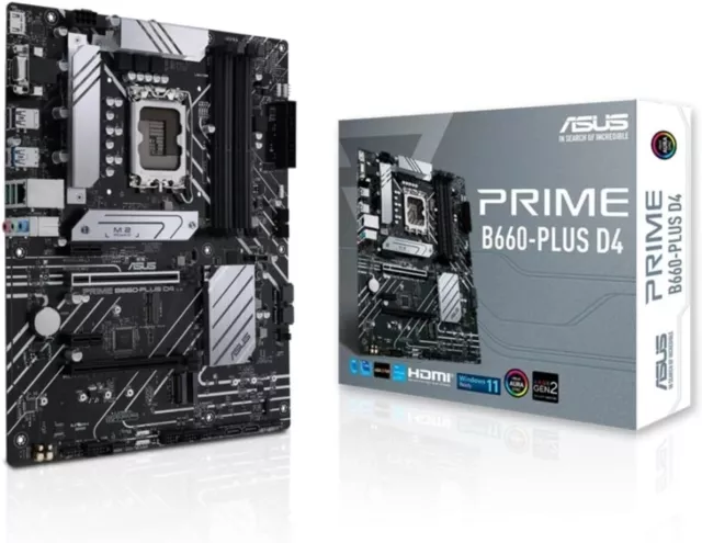 ASUS PRIME B660PLUS D4  Placa base ATX Intel B660 LGA 1700 VRM de 8 fases