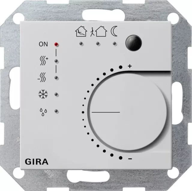 Gira KNX-Steigregler 4-f. 2100015 IP20 grau Bussystem-Raumtemperaturregler