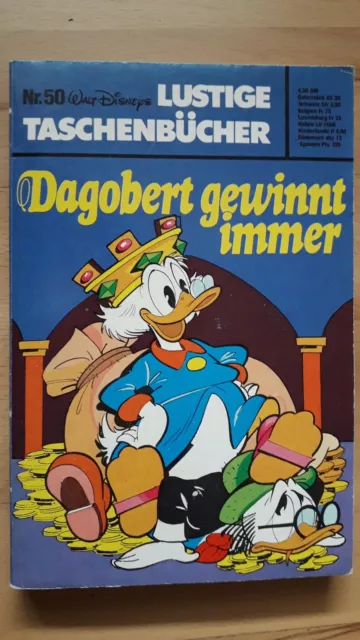 ERSTAUFLAGE Lustige Taschenbücher Nr.50 von 1977 Dagobert gewinnt immer - TOP