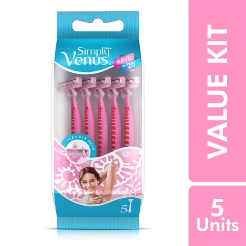 2 x DEPILACIÓN PARA MUJER VENUS SIMPLEMENTE ROSA POR GILLETTE ENVÍO GRATUITO