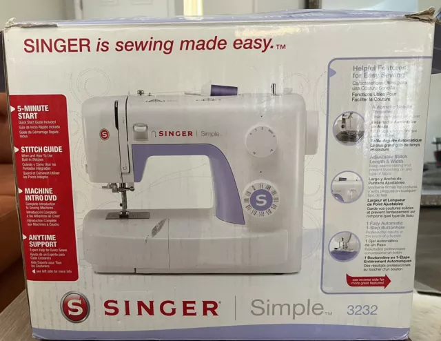 Singer Simple 3232 Sewing Machine with box