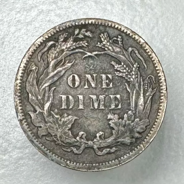 1886 Seated Liberty Dime XF Details GREAT EXAMPLE COIN!!! 2