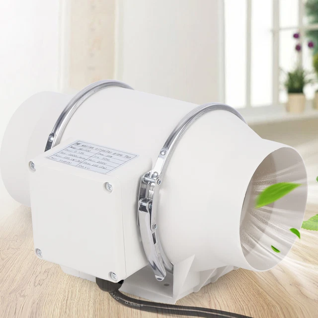 12V DC Decken-Dunstabzug Für Bad & Camping: 100mm Ventilator Mit Kugellager, Weiß